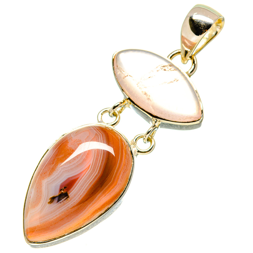 Botswana Agate Pendants handcrafted by Anasilvercos - PD756492