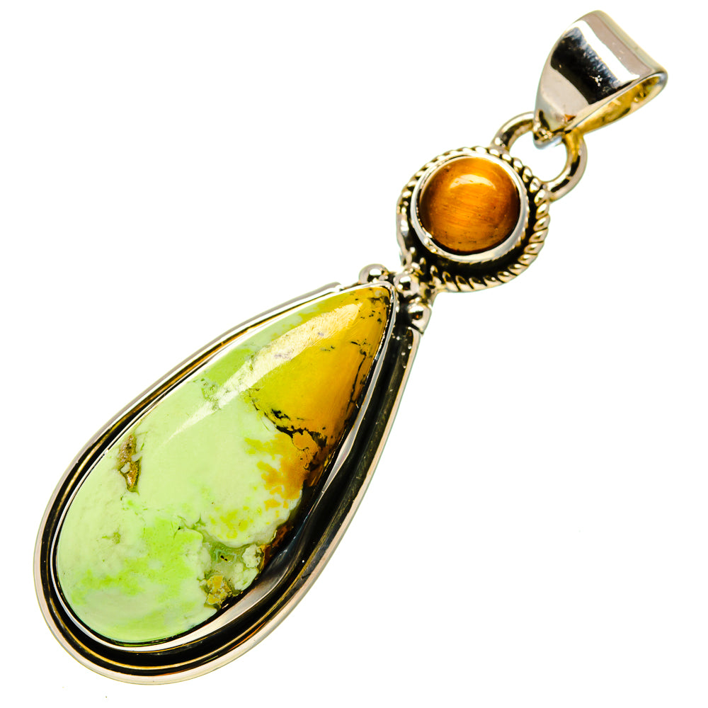 Lemon Chrysoprase Pendants handcrafted by Anasilvercos - PD756585