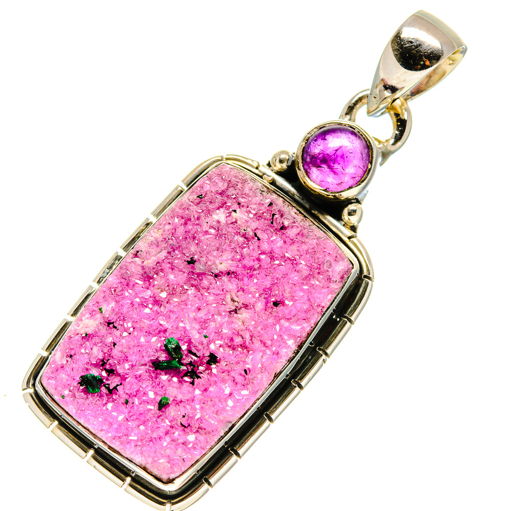 Cobalto Calcite Druzy Pendants handcrafted by Anasilvercos - PD756600
