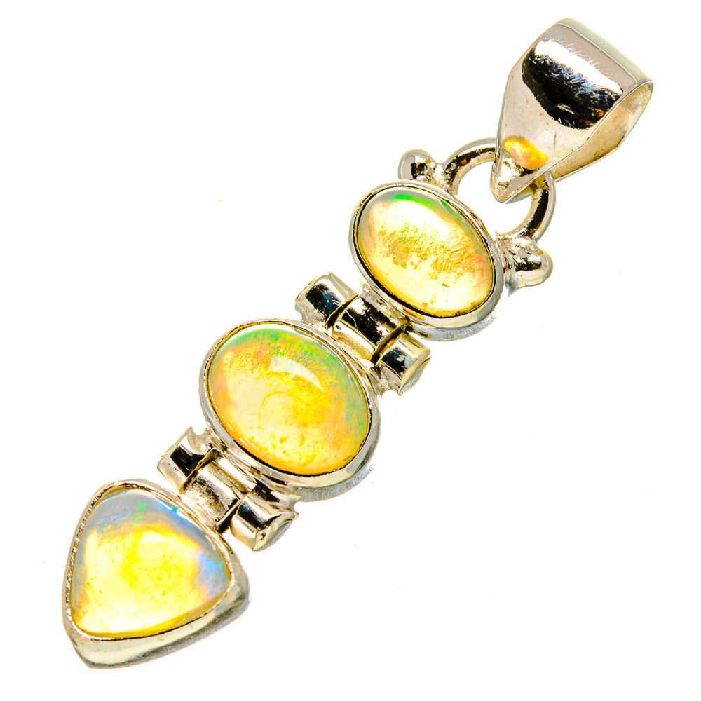 Ethiopian Opal Pendants handcrafted by Anasilvercos - PD756611
