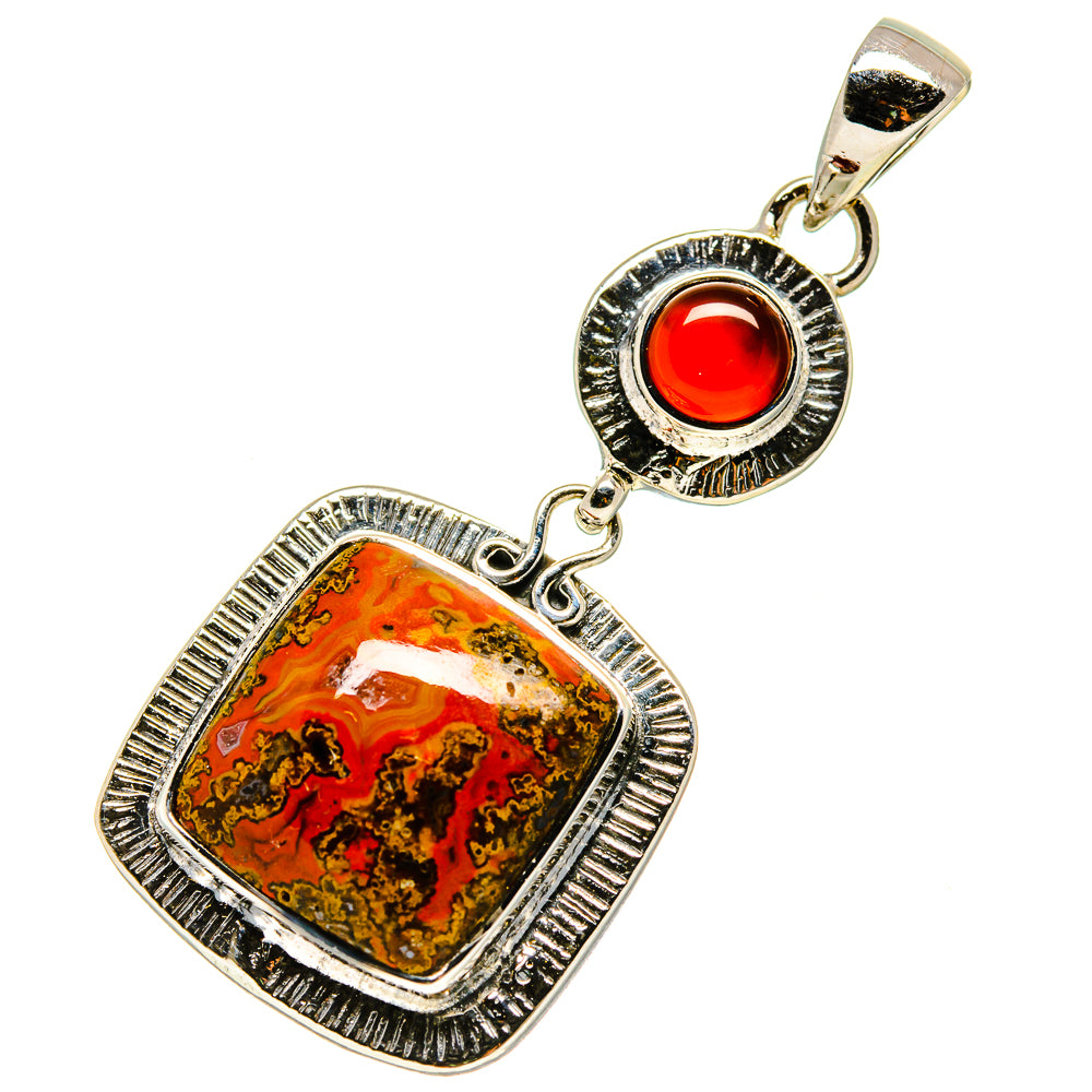 Moroccan Agate Pendants handcrafted by Anasilvercos - PD756646