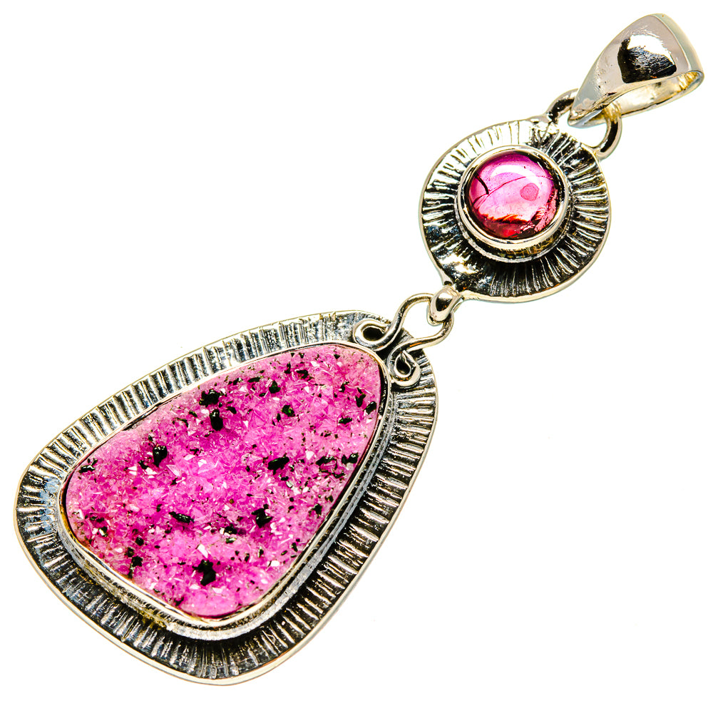 Cobalto Calcite Druzy Pendants handcrafted by Anasilvercos - PD756658