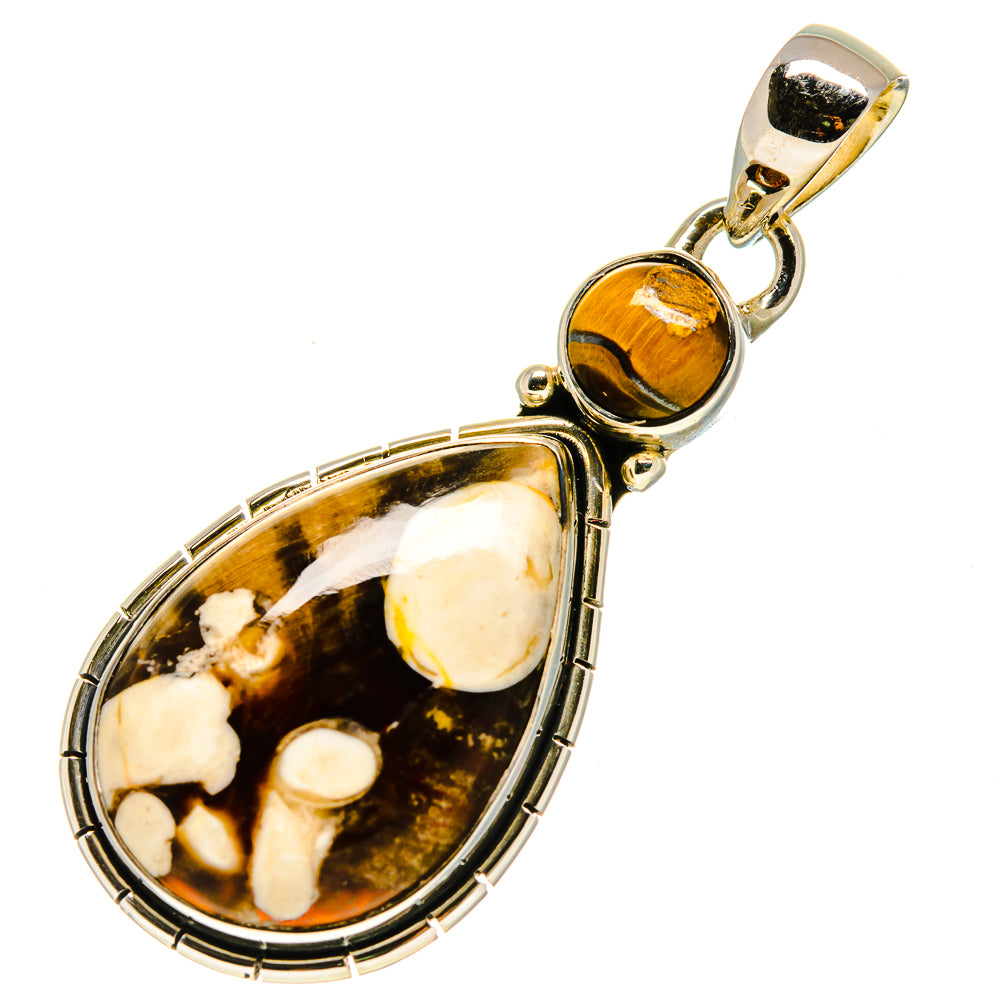 Peanut Wood Jasper Pendants handcrafted by Anasilvercos - PD756662