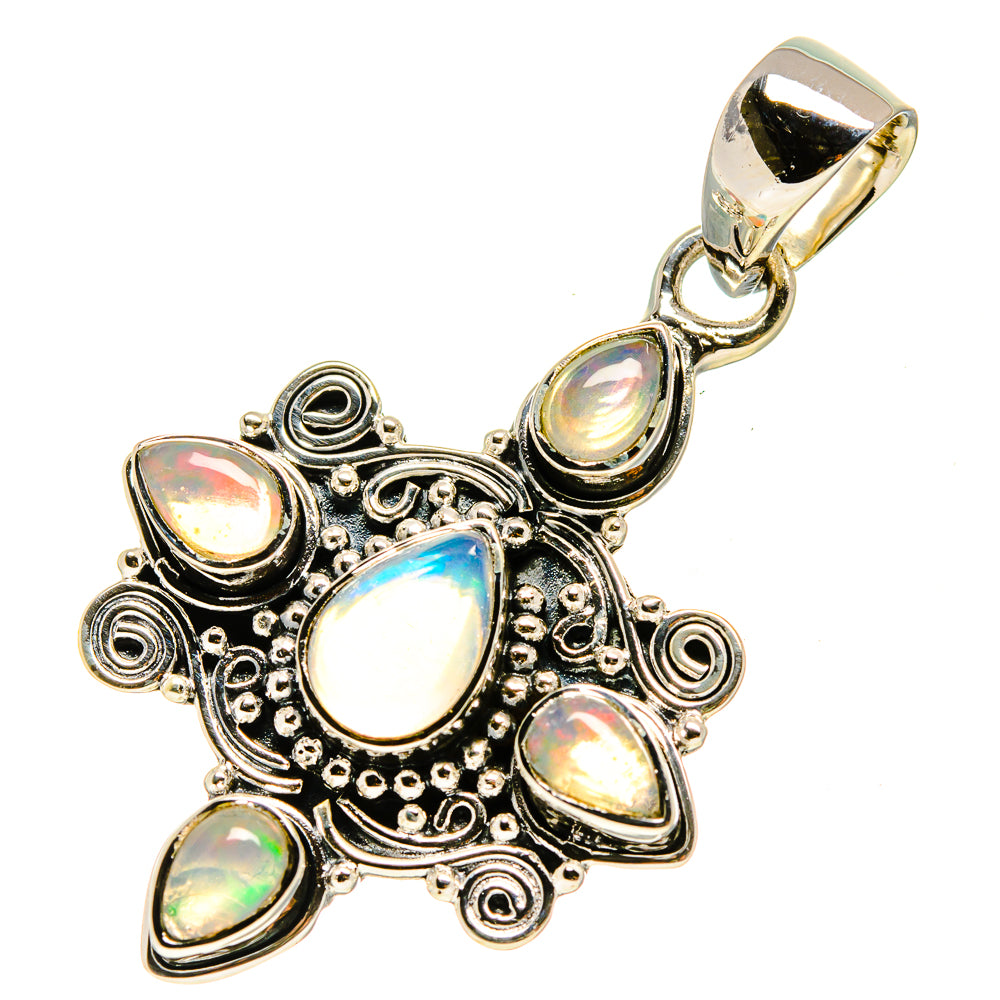 Ethiopian Opal Pendants handcrafted by Anasilvercos - PD756669