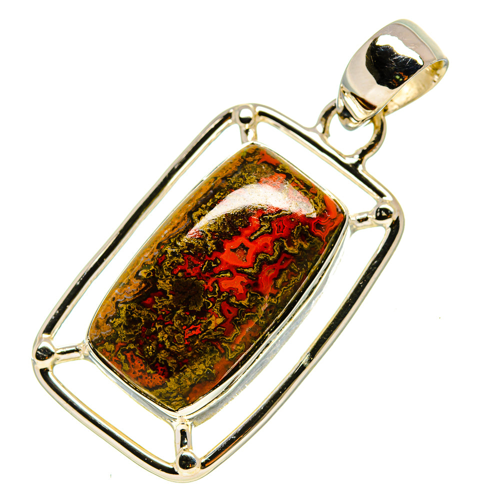Moroccan Agate Pendants handcrafted by Anasilvercos - PD756673