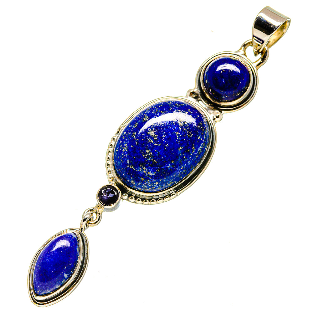 Lapis Lazuli Pendants handcrafted by Anasilvercos - PD756684