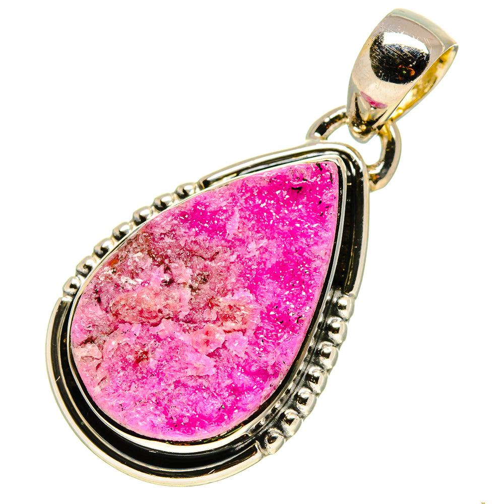 Cobalto Calcite Druzy Pendants handcrafted by Anasilvercos - PD756700