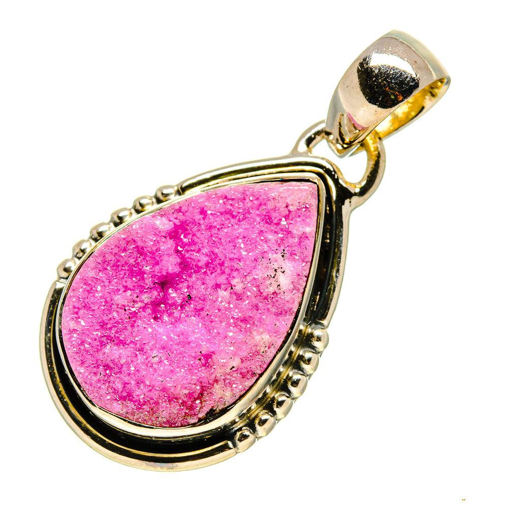 Cobalto Calcite Druzy Pendants handcrafted by Anasilvercos - PD756701