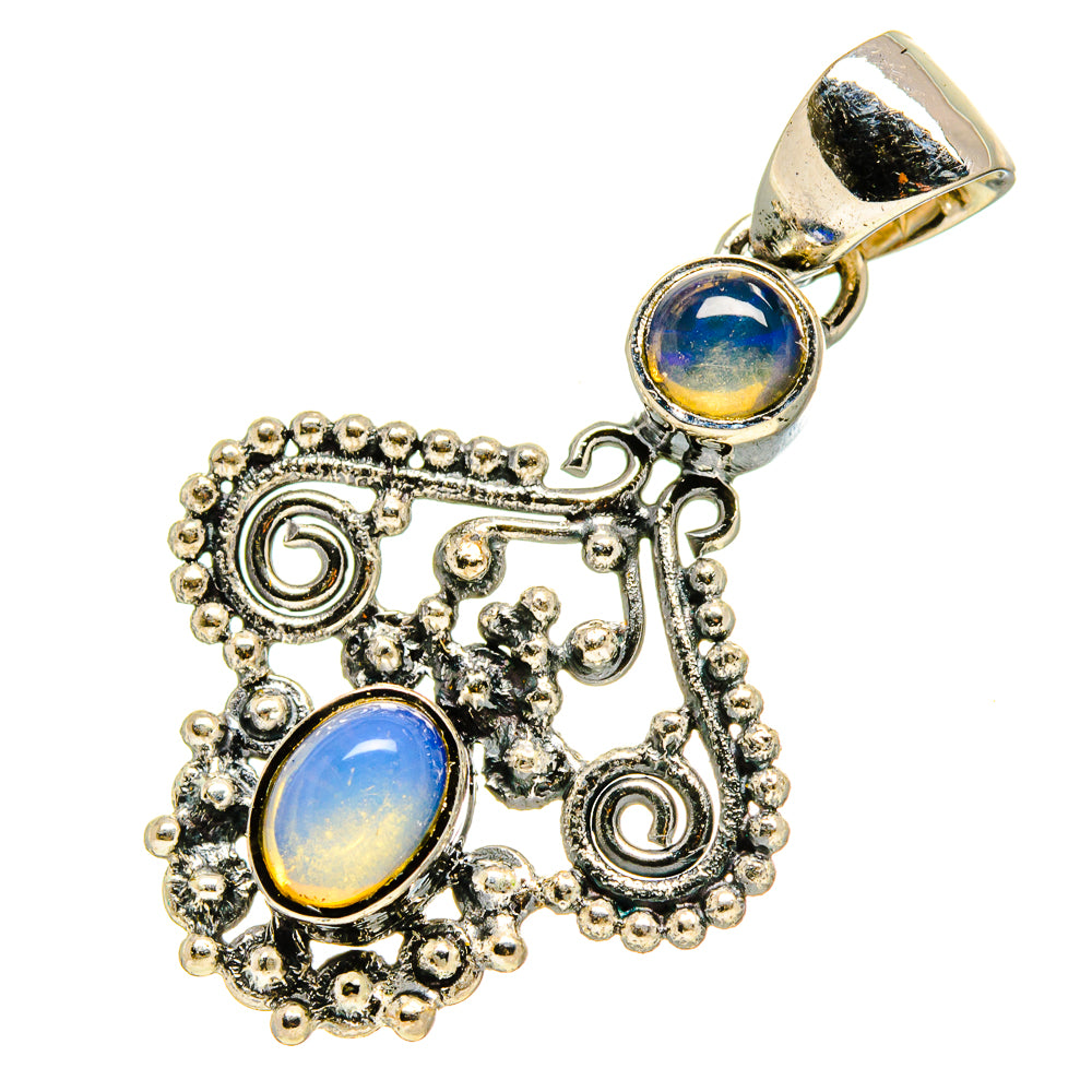 Ethiopian Opal Pendants handcrafted by Anasilvercos - PD756707