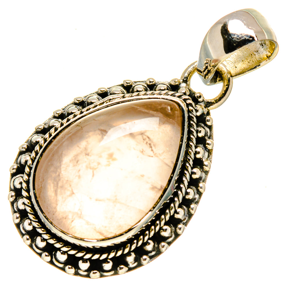 Rose Quartz Pendants handcrafted by Anasilvercos - PD756711