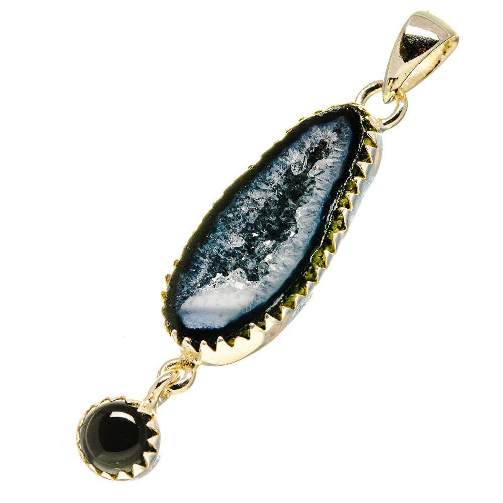 Coconut Geode Slice Pendants handcrafted by Anasilvercos - PD756727