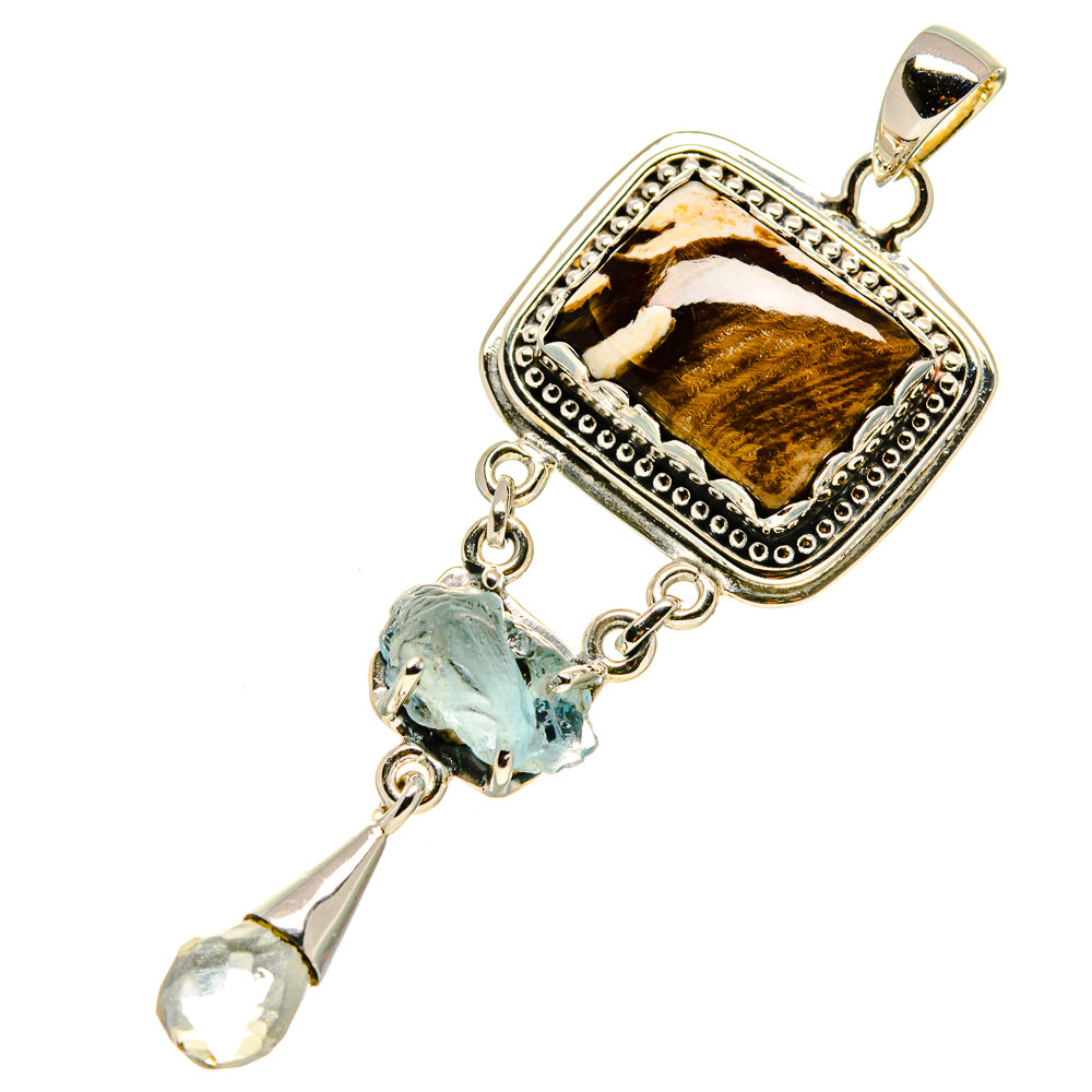 Peanut Wood Jasper Pendants handcrafted by Anasilvercos - PD756734