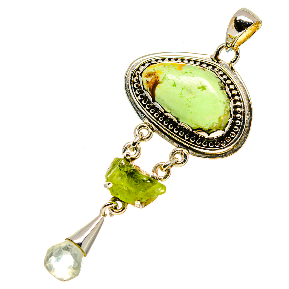 Lemon Chrysoprase Pendants handcrafted by Anasilvercos - PD756737