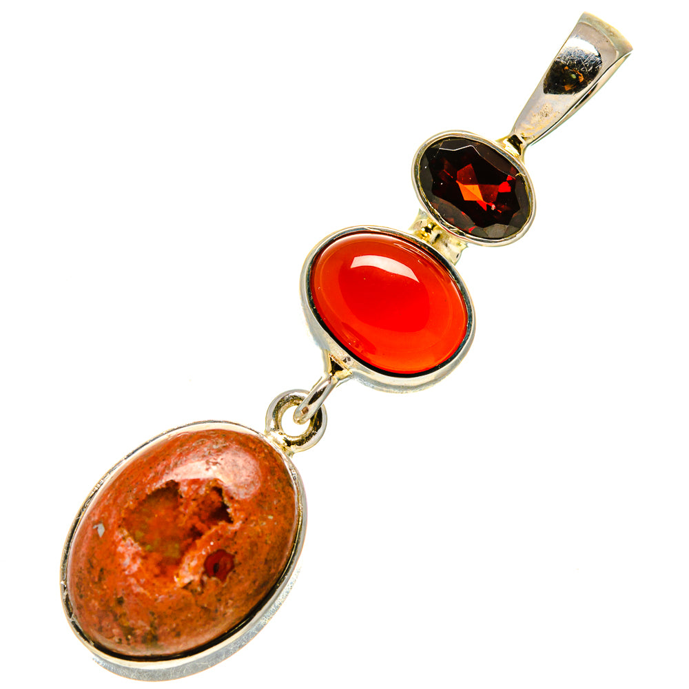 Mexican Fire Opal Pendants handcrafted by Anasilvercos - PD756739