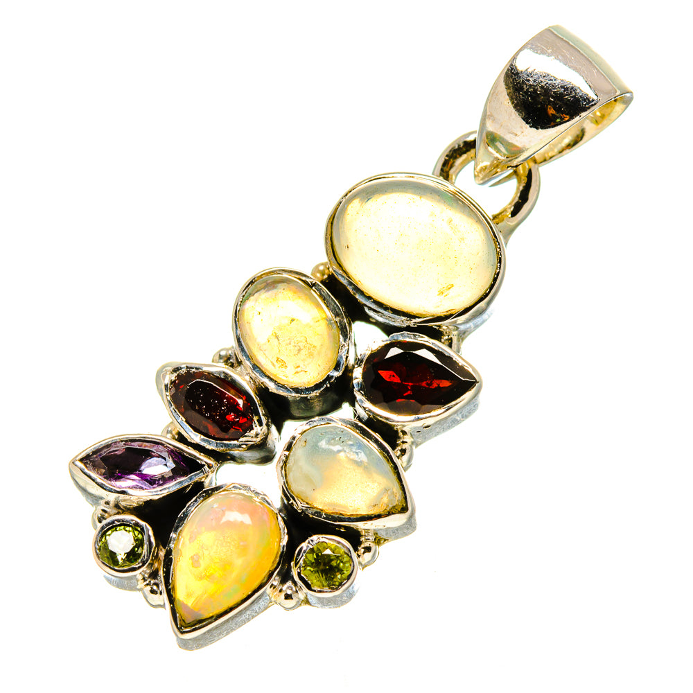 Ethiopian Opal Pendants handcrafted by Anasilvercos - PD756758