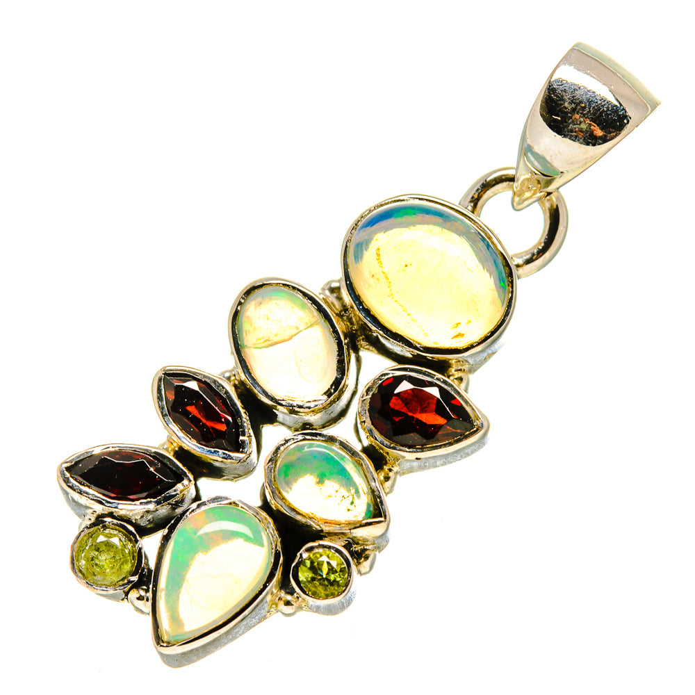 Ethiopian Opal Pendants handcrafted by Anasilvercos - PD756759