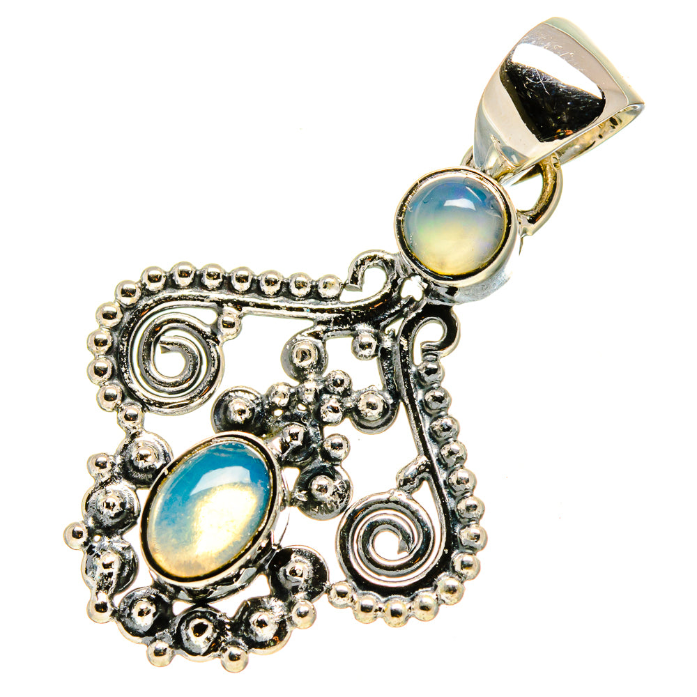 Ethiopian Opal Pendants handcrafted by Anasilvercos - PD756771