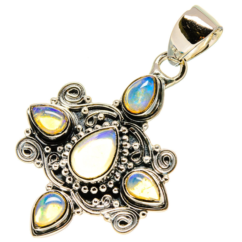 Ethiopian Opal Pendants handcrafted by Anasilvercos - PD756772