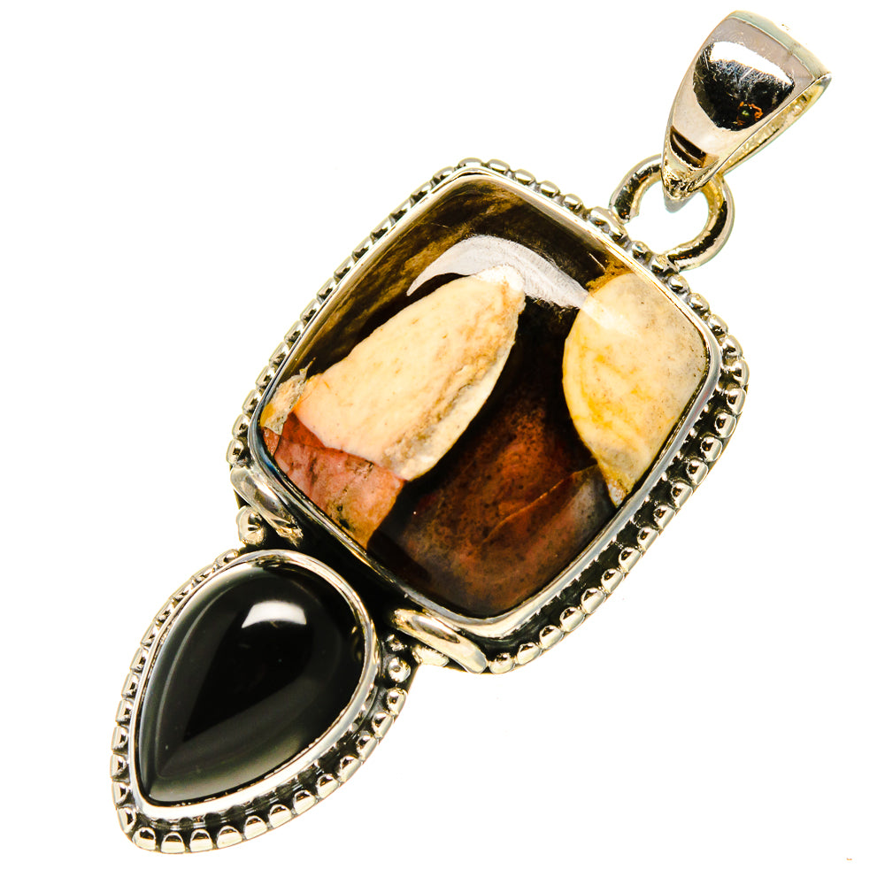 Peanut Wood Jasper Pendants handcrafted by Anasilvercos - PD756774