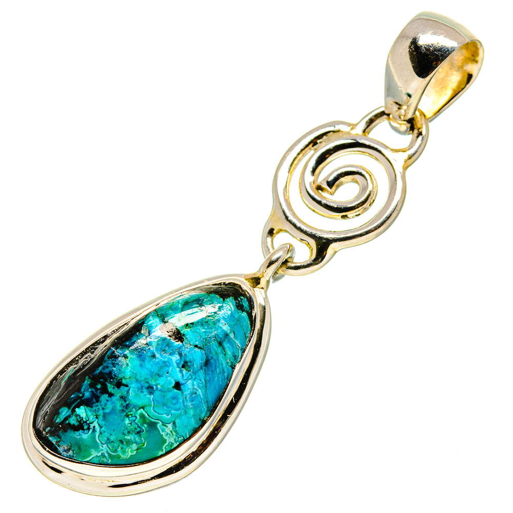Chrysocolla Pendants handcrafted by Anasilvercos - PD756798