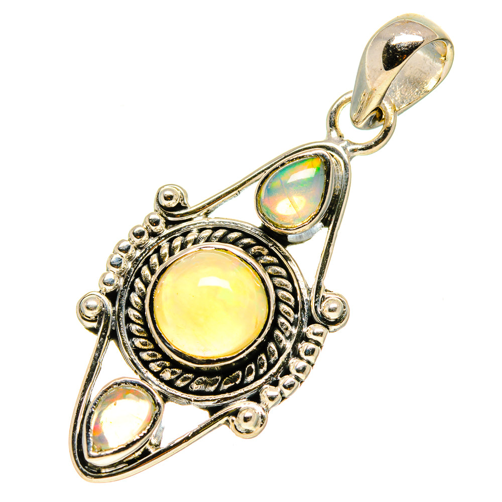 Ethiopian Opal Pendants handcrafted by Anasilvercos - PD756805