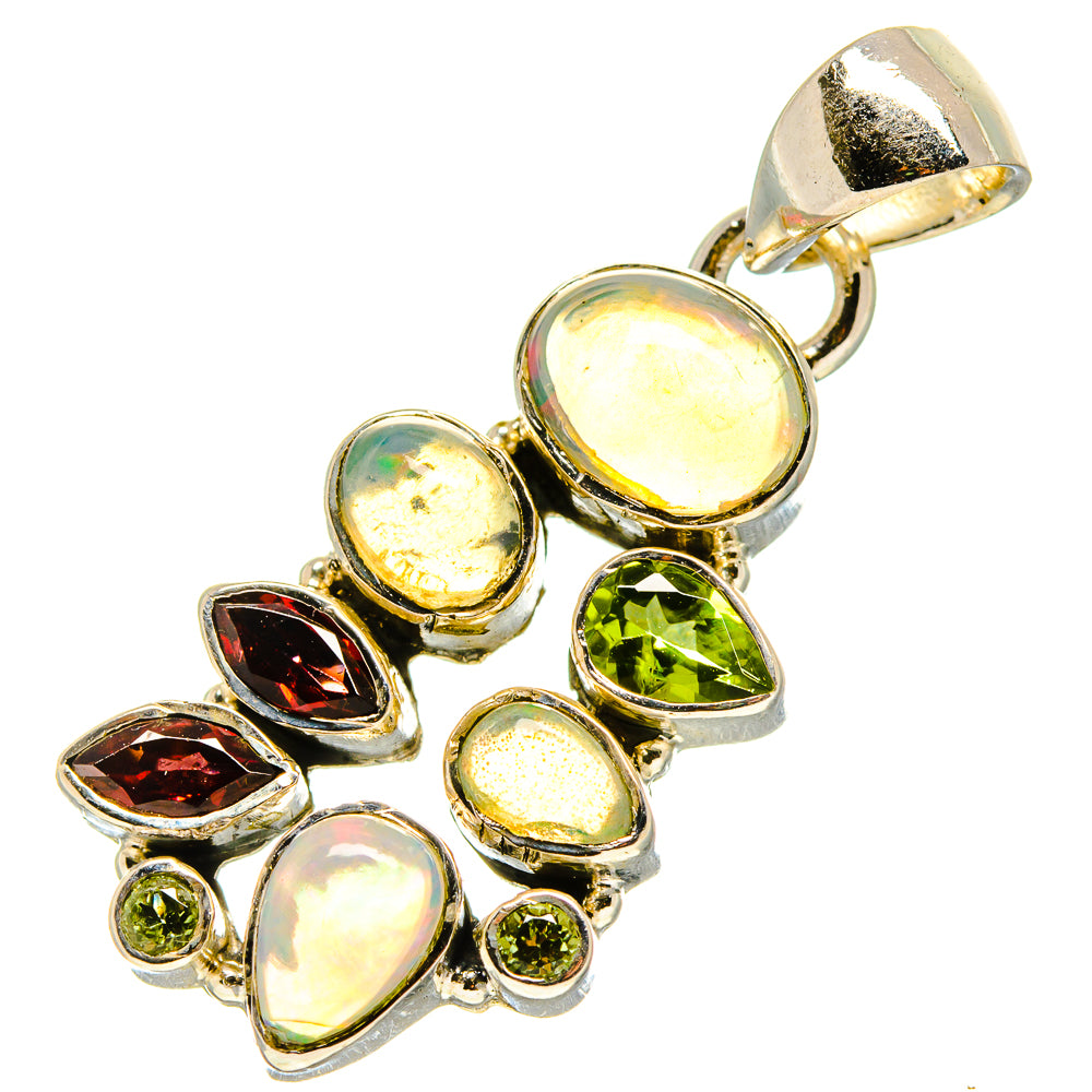 Ethiopian Opal Pendants handcrafted by Anasilvercos - PD756807