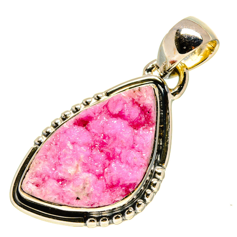 Cobalto Calcite Druzy Pendants handcrafted by Anasilvercos - PD756823
