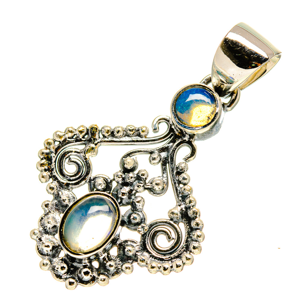 Ethiopian Opal Pendants handcrafted by Anasilvercos - PD756825