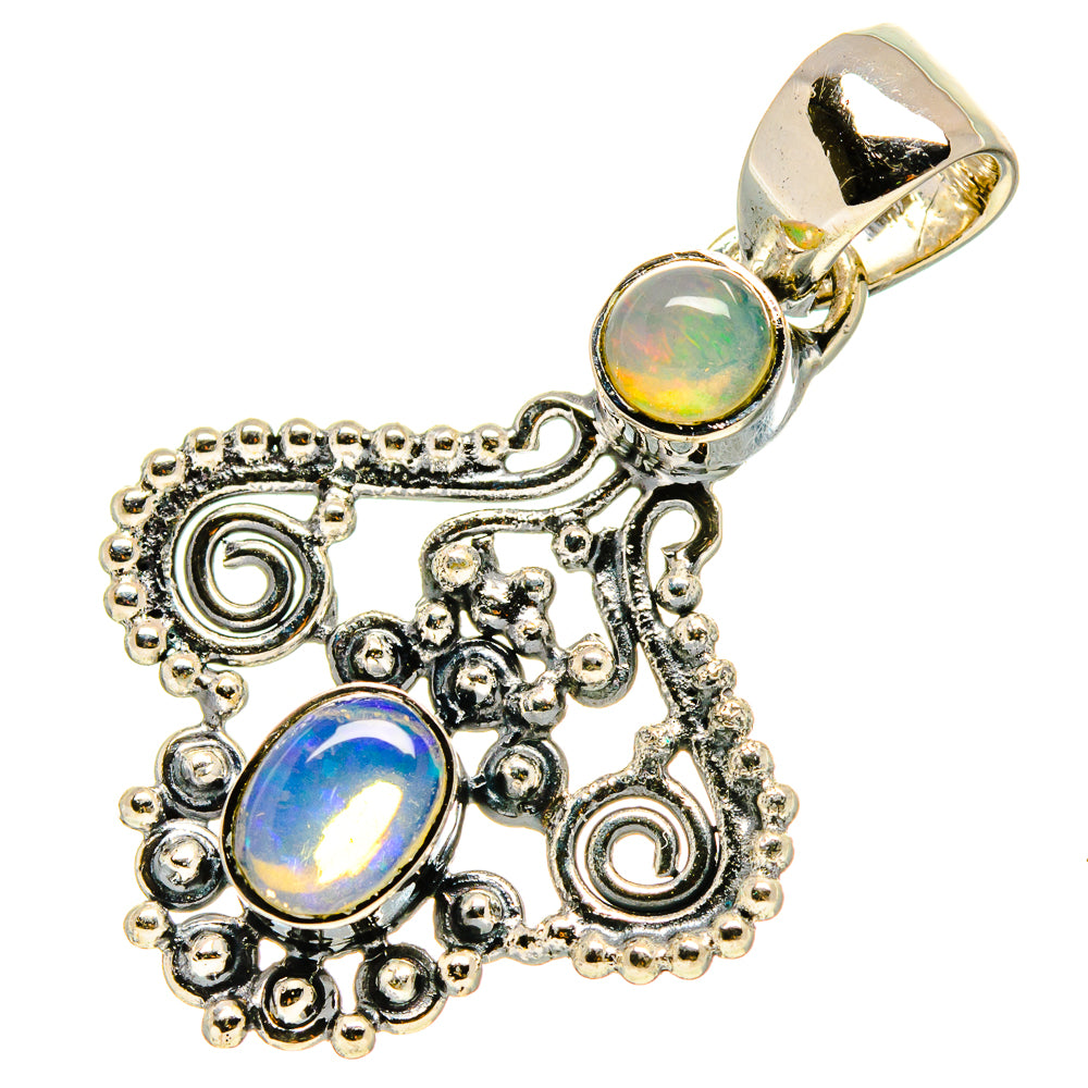 Ethiopian Opal Pendants handcrafted by Anasilvercos - PD756829