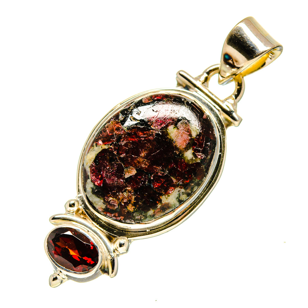 Russian Eudialyte Pendants handcrafted by Anasilvercos - PD756831