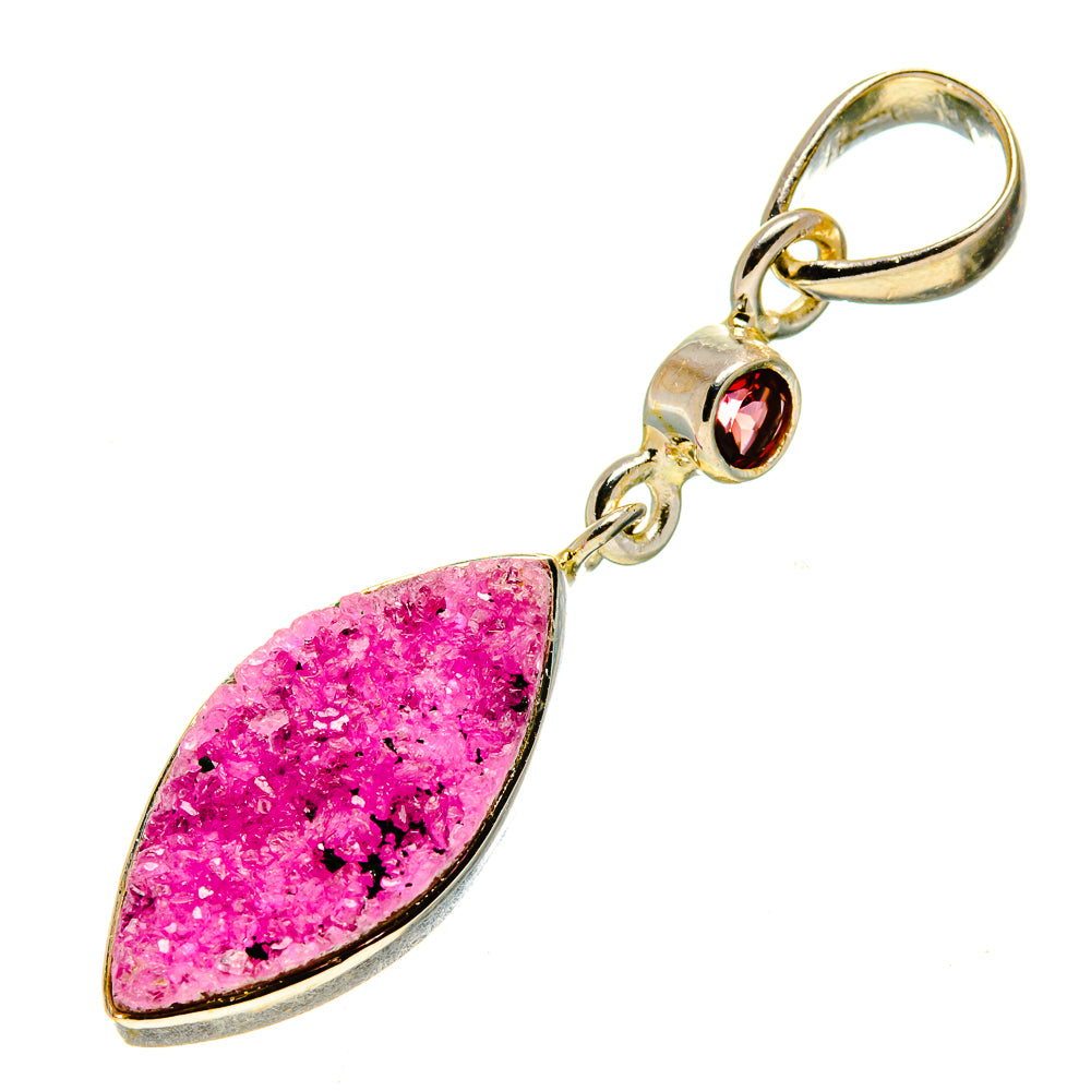 Cobalto Calcite Druzy Pendants handcrafted by Anasilvercos - PD756842