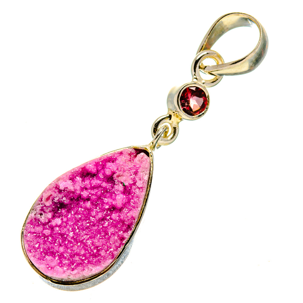 Cobalto Calcite Druzy Pendants handcrafted by Anasilvercos - PD756843