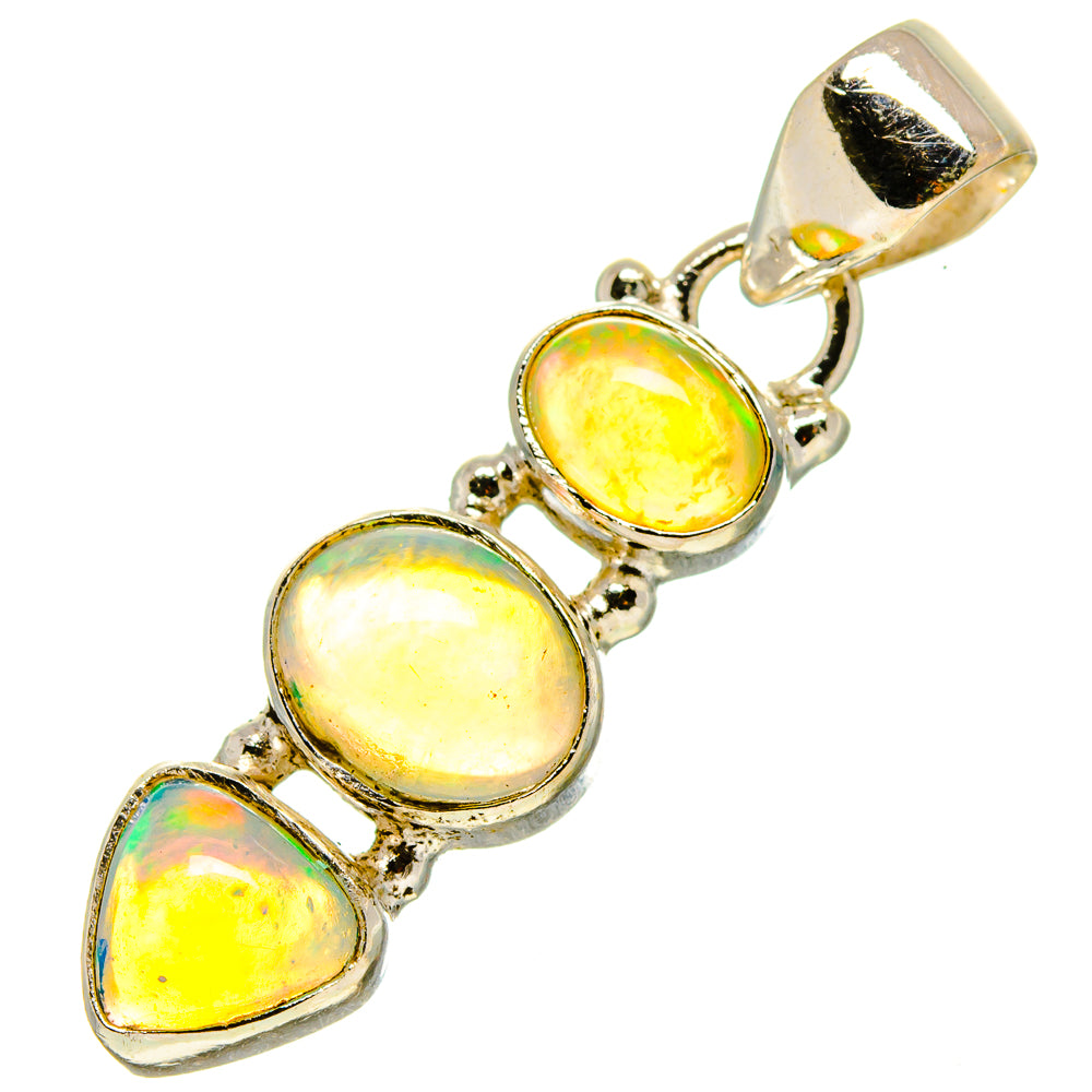 Ethiopian Opal Pendants handcrafted by Anasilvercos - PD756853