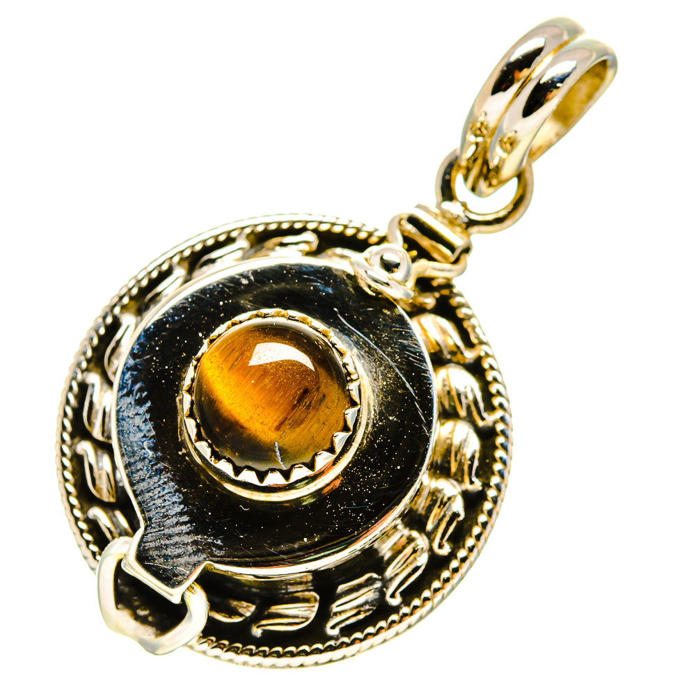 Tiger Eye Pendants handcrafted by Anasilvercos - PD756870