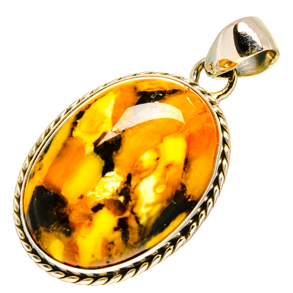 Peanut Wood Jasper Pendants handcrafted by Anasilvercos - PD756872