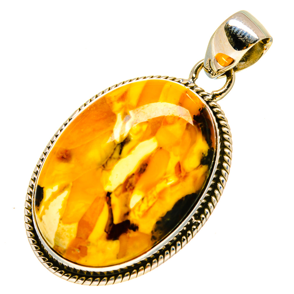 Peanut Wood Jasper Pendants handcrafted by Anasilvercos - PD756892