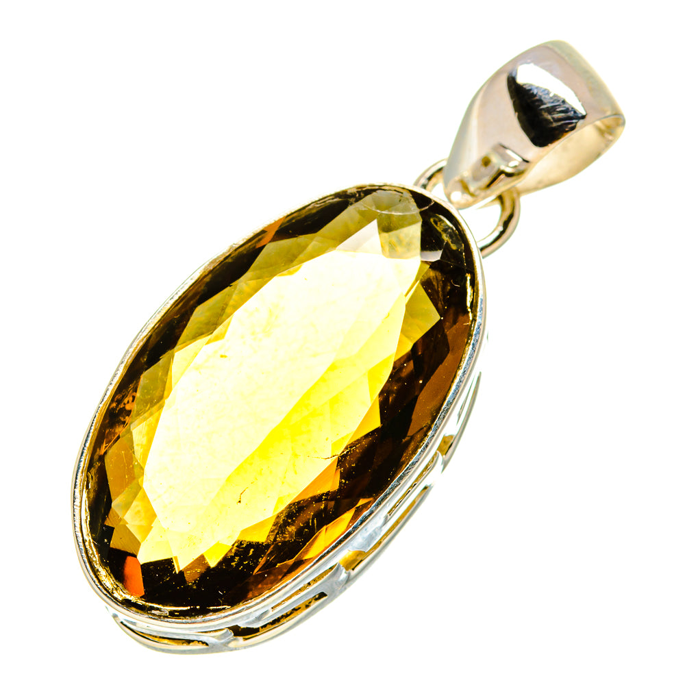Olive Quartz Pendants handcrafted by Anasilvercos - PD756893