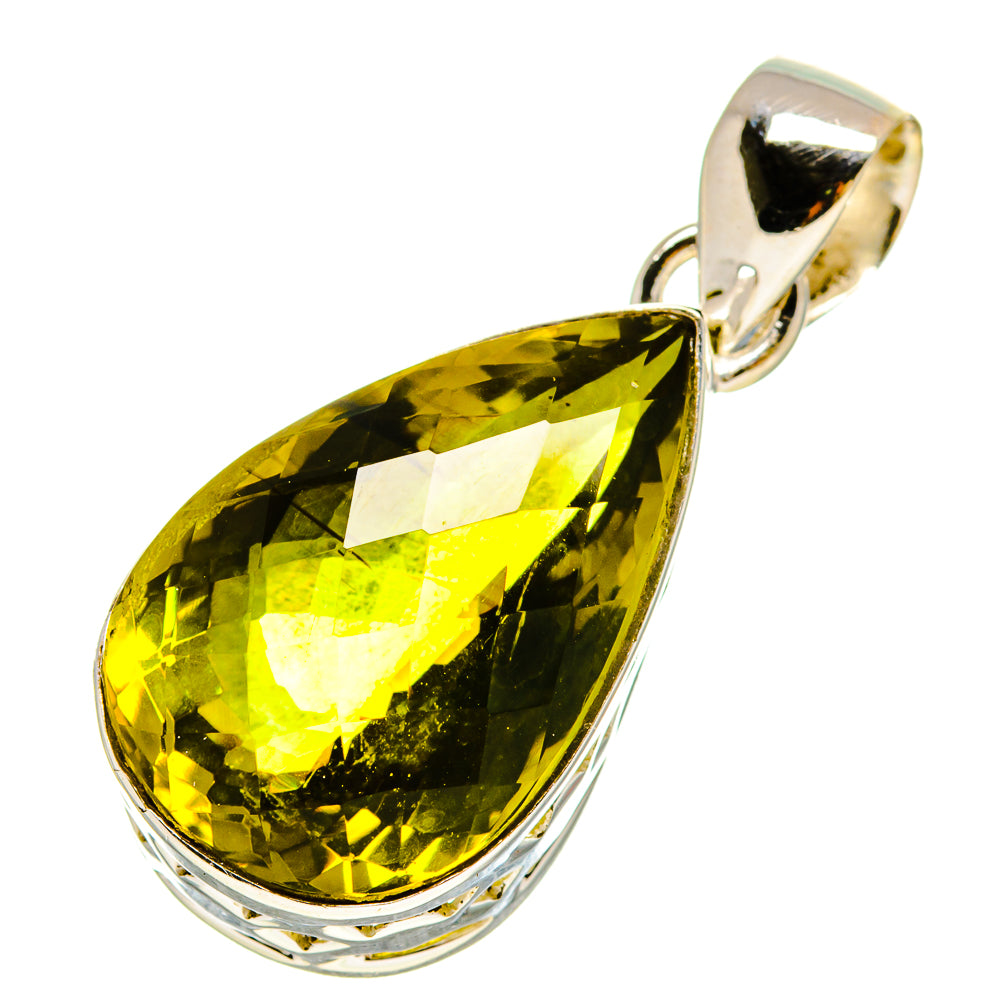 Olive Quartz Pendants handcrafted by Anasilvercos - PD756895