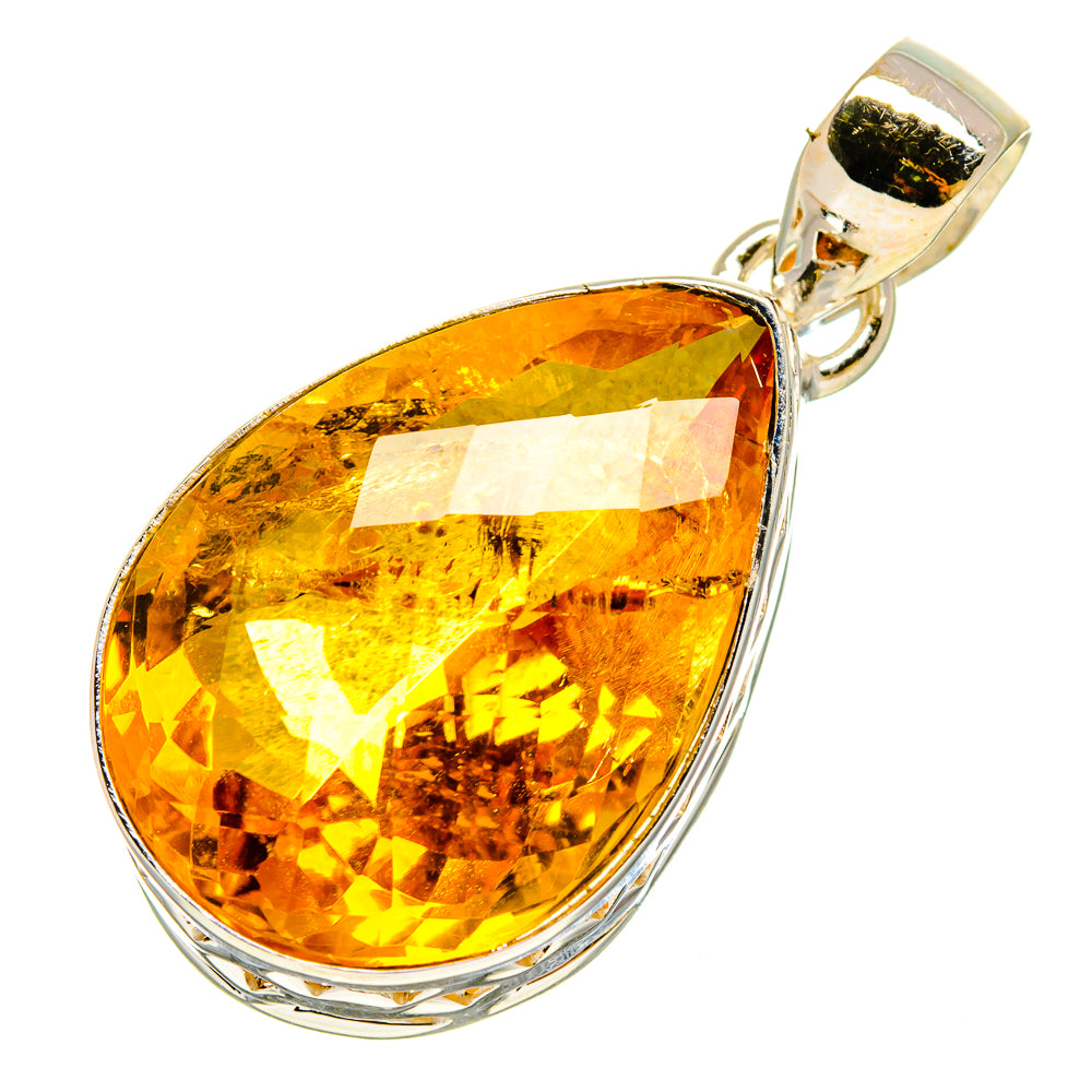 Lemon Quartz Pendants handcrafted by Anasilvercos - PD756902