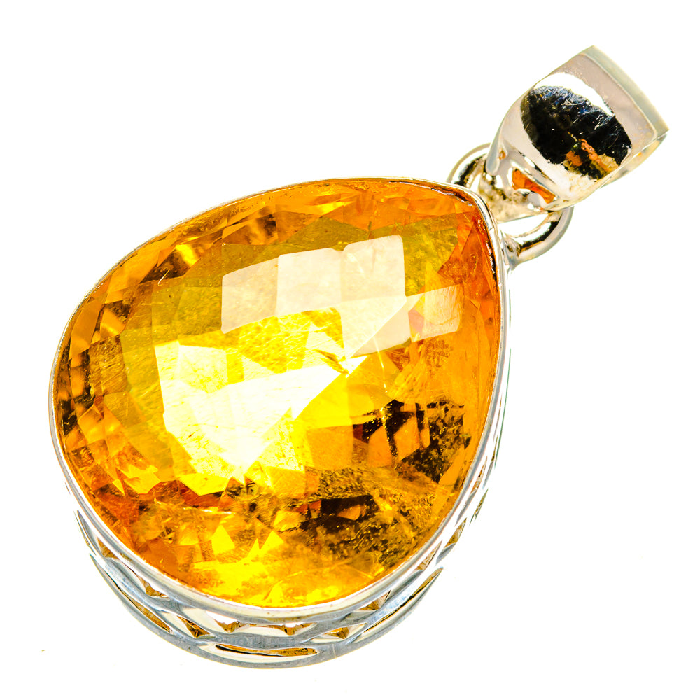 Lemon Quartz Pendants handcrafted by Anasilvercos - PD756910