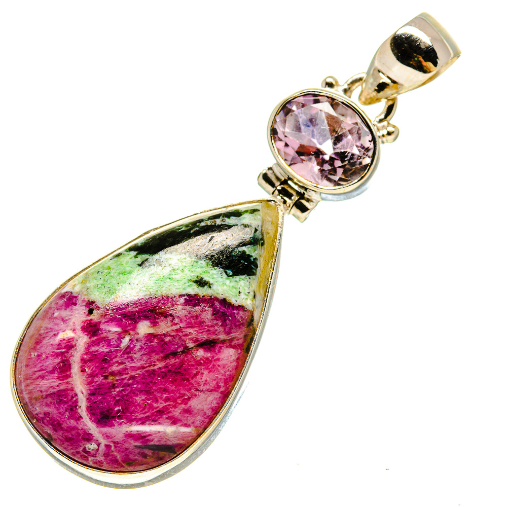 Ruby Zoisite Pendants handcrafted by Anasilvercos - PD756941