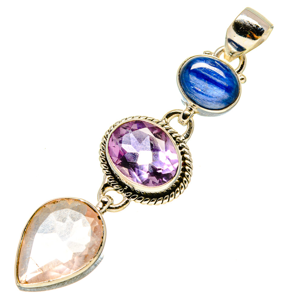 Rose Quartz Pendants handcrafted by Anasilvercos - PD756944