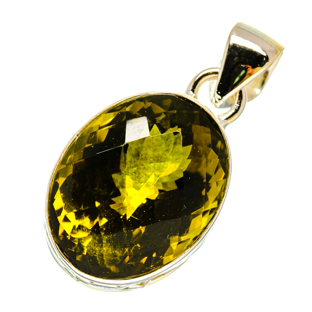 Olive Quartz Pendants handcrafted by Anasilvercos - PD756959