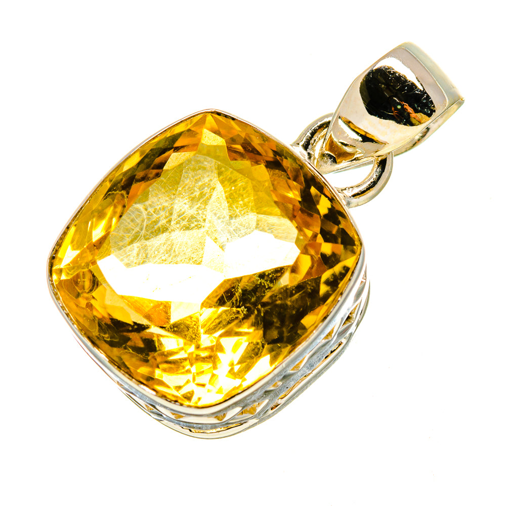 Lemon Quartz Pendants handcrafted by Anasilvercos - PD756962