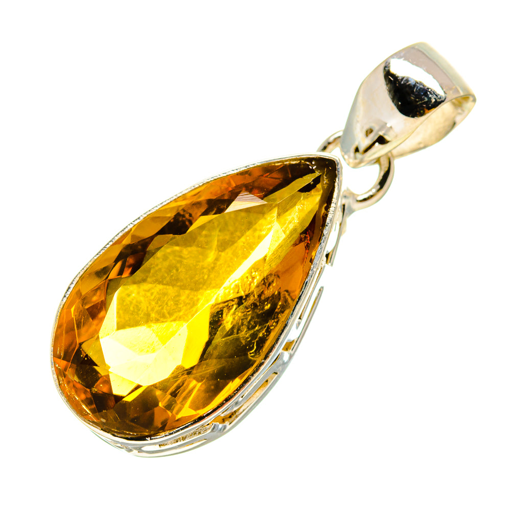 Lemon Quartz Pendants handcrafted by Anasilvercos - PD756964