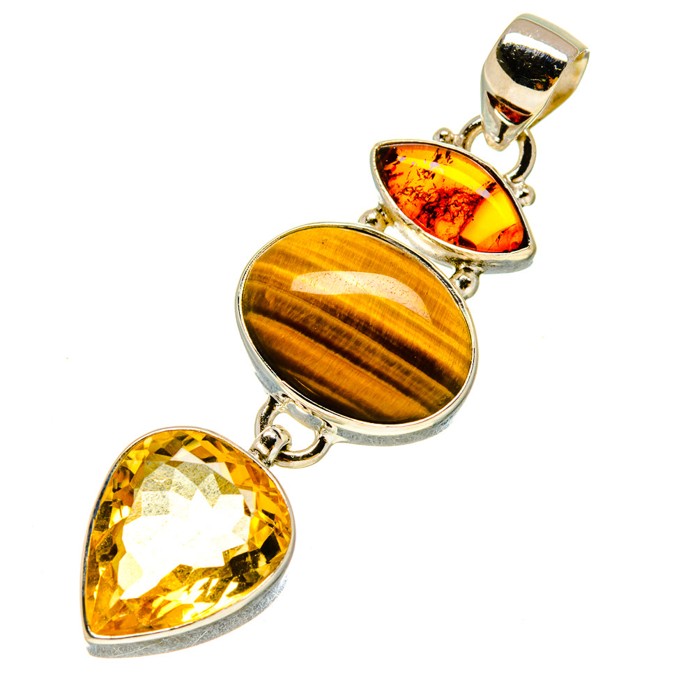 Tiger Eye Pendants handcrafted by Anasilvercos - PD756983