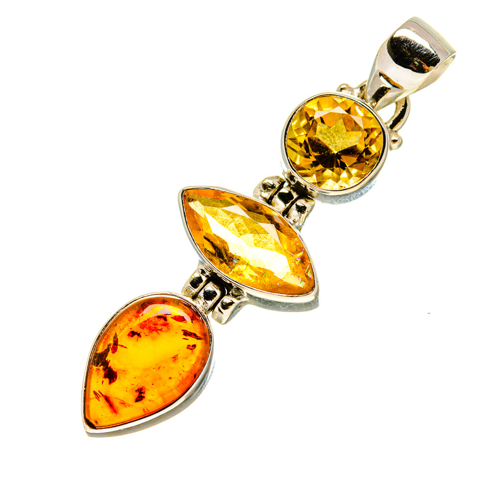 Baltic Amber Pendants handcrafted by Anasilvercos - PD756986
