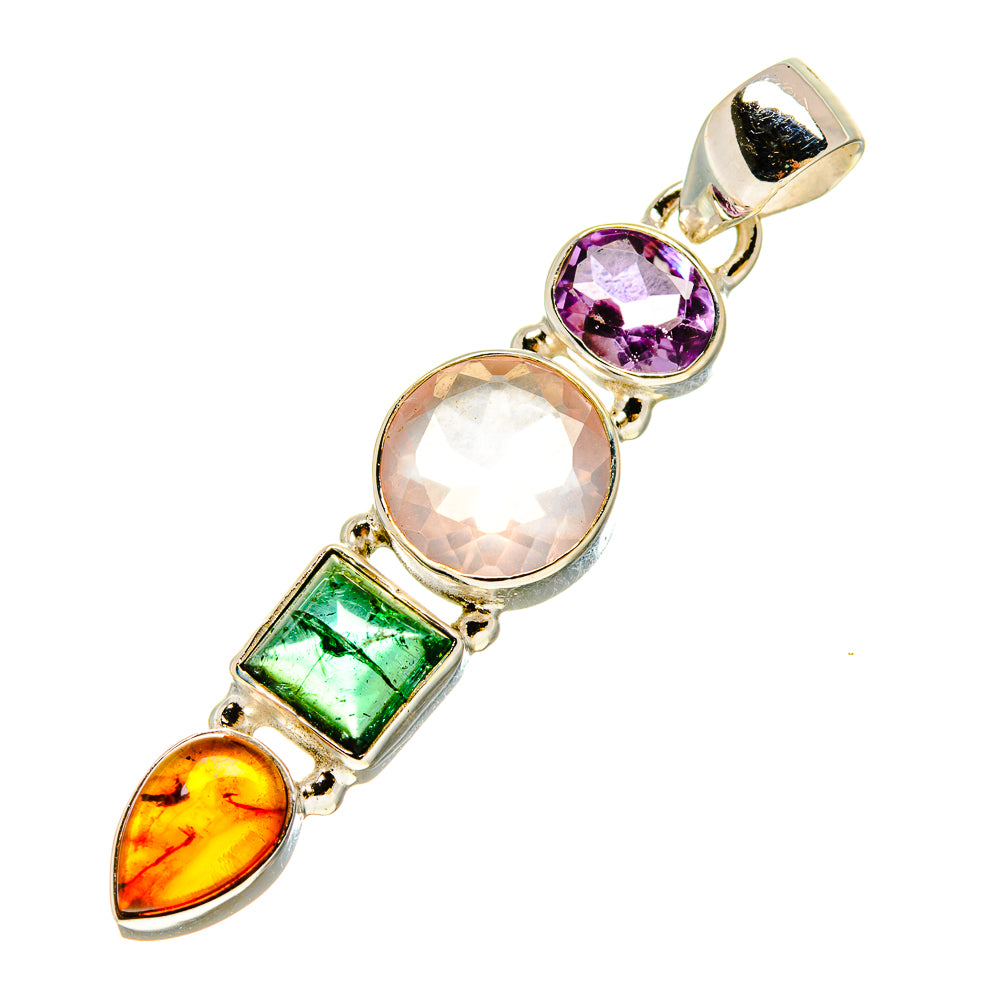 Rose Quartz Pendants handcrafted by Anasilvercos - PD756987