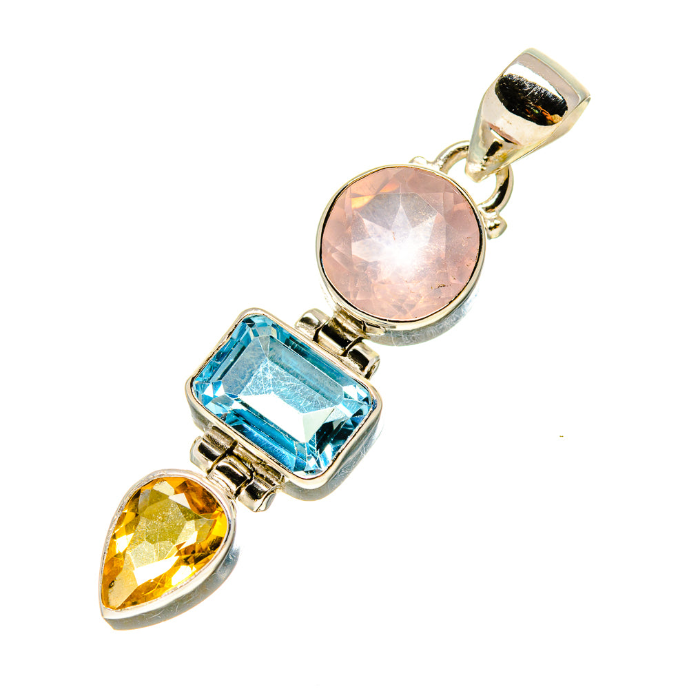 Rose Quartz Pendants handcrafted by Anasilvercos - PD756989