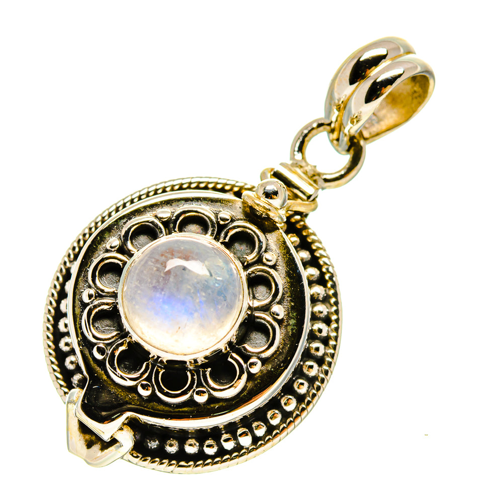 Rainbow Moonstone Pendants handcrafted by Anasilvercos - PD757013